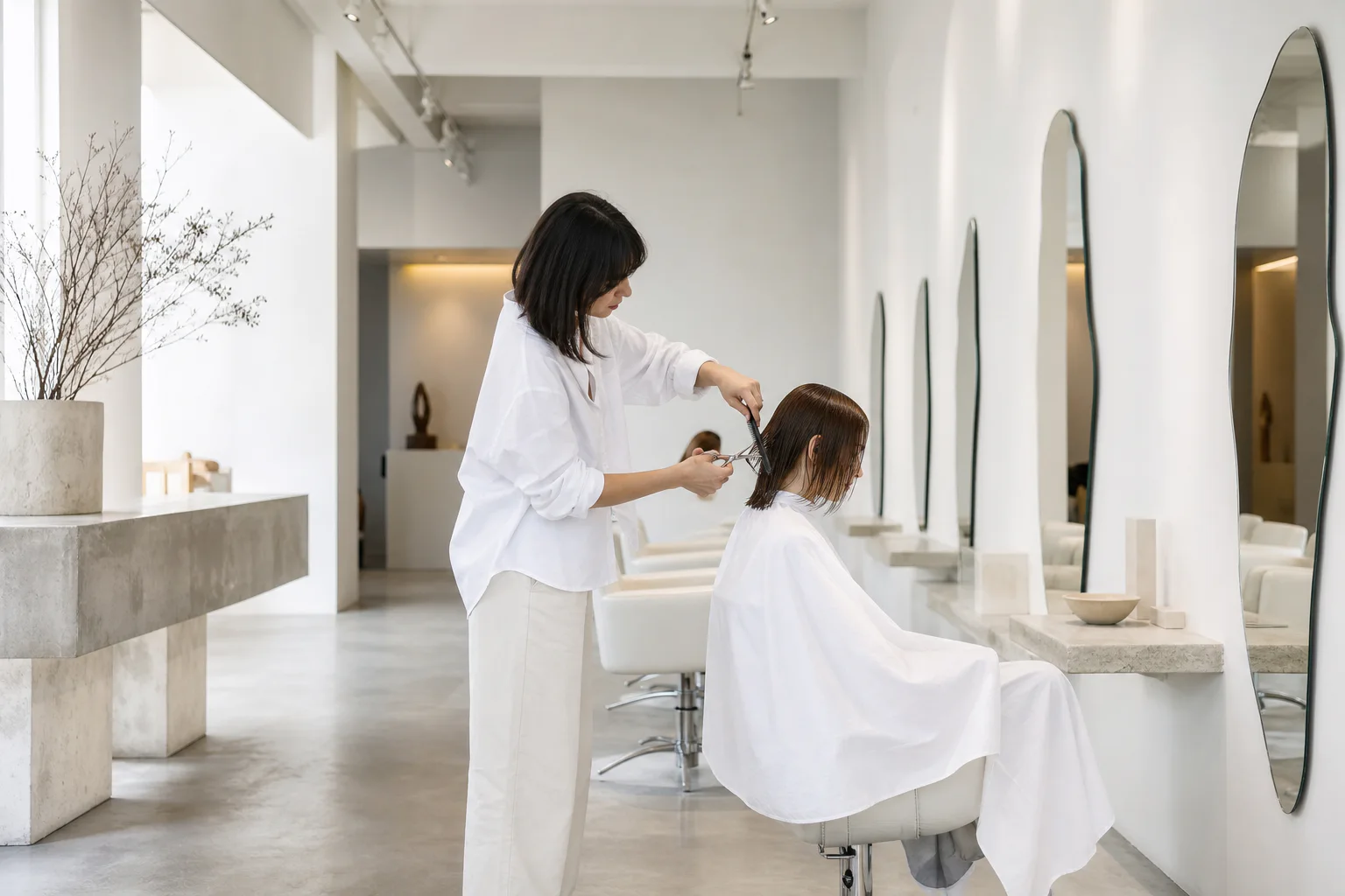 Stylist at work